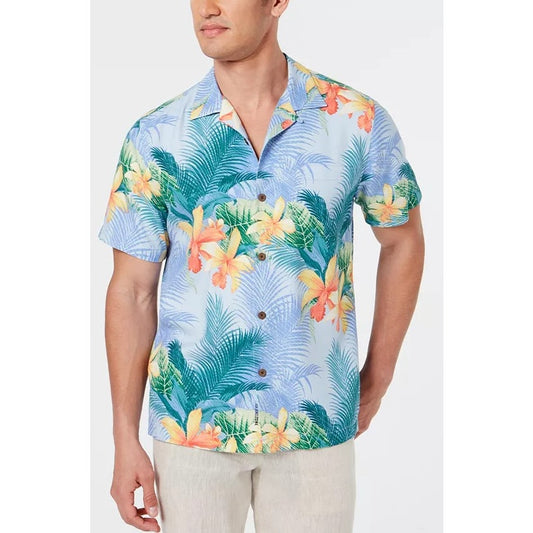 Tommy Bahama Shadows In Paradise IslandZone Camp Shirt Mens Medium