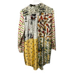 La Prestic Ouiston Multicolor Open It Silk Button Front Dress Womens 1 / US 6