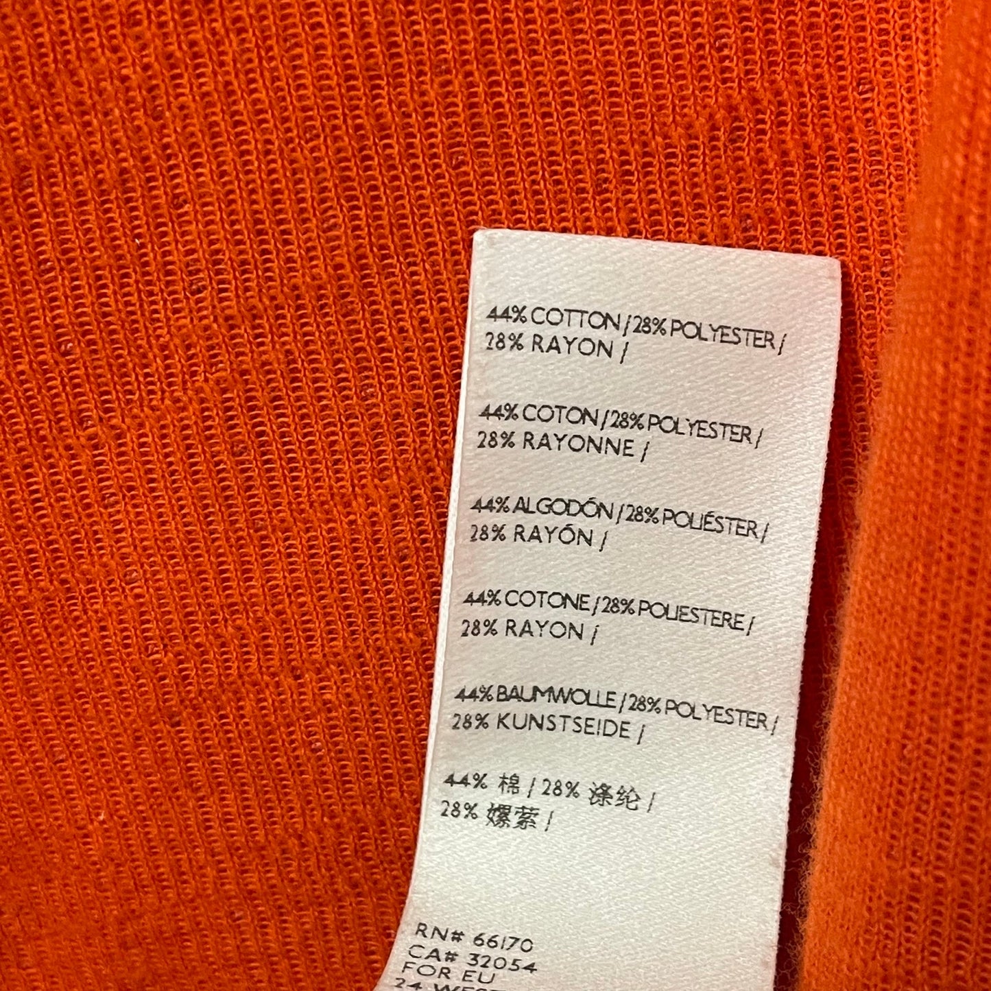 Free People We The Free Back At It Oversized Henley Top Long Sleeve Orange Large