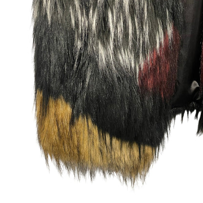 Trina Turk Tabitha Ombre Faux Fur Vest Multicolor Womens Size Medium