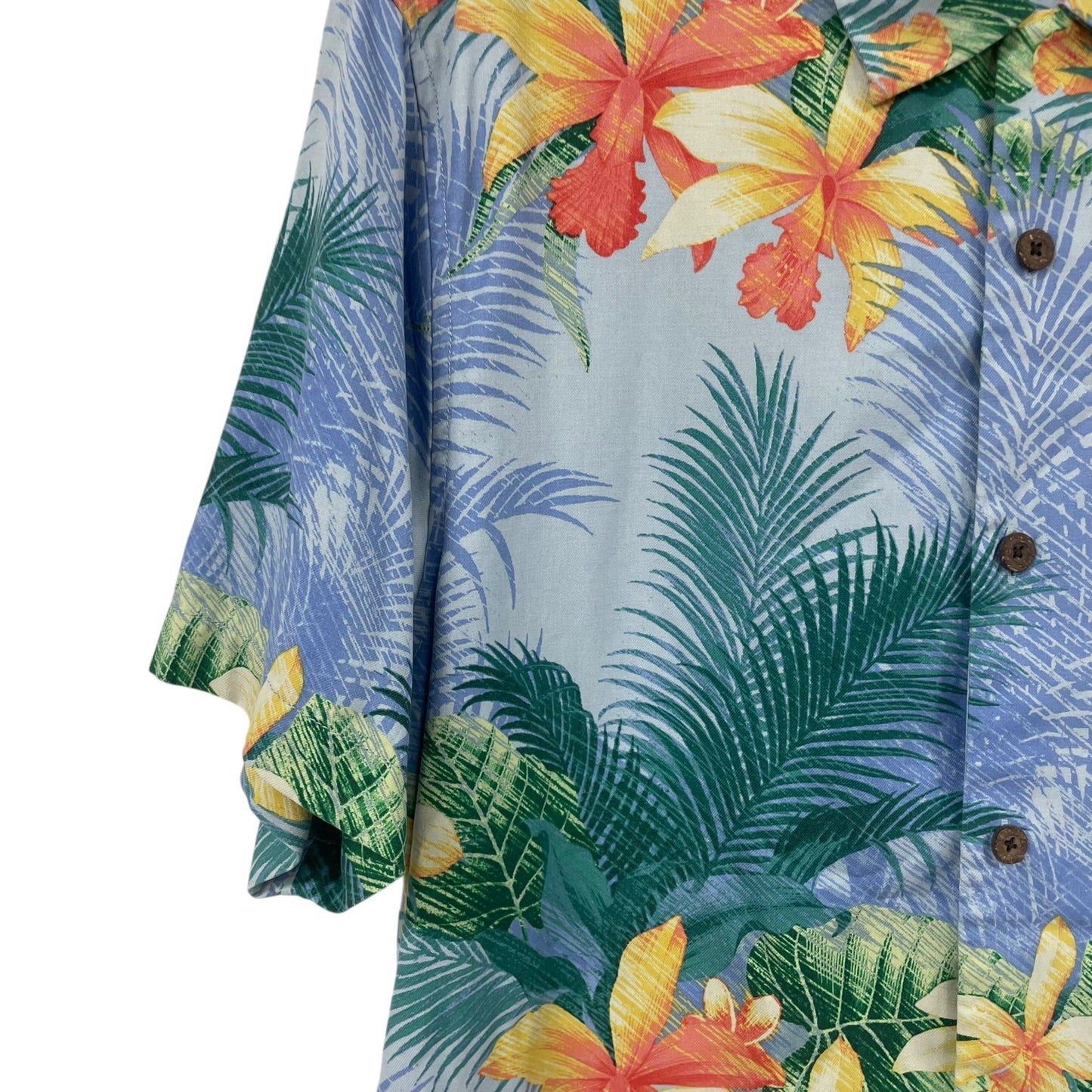 Tommy Bahama Shadows In Paradise IslandZone Camp Shirt Mens Medium
