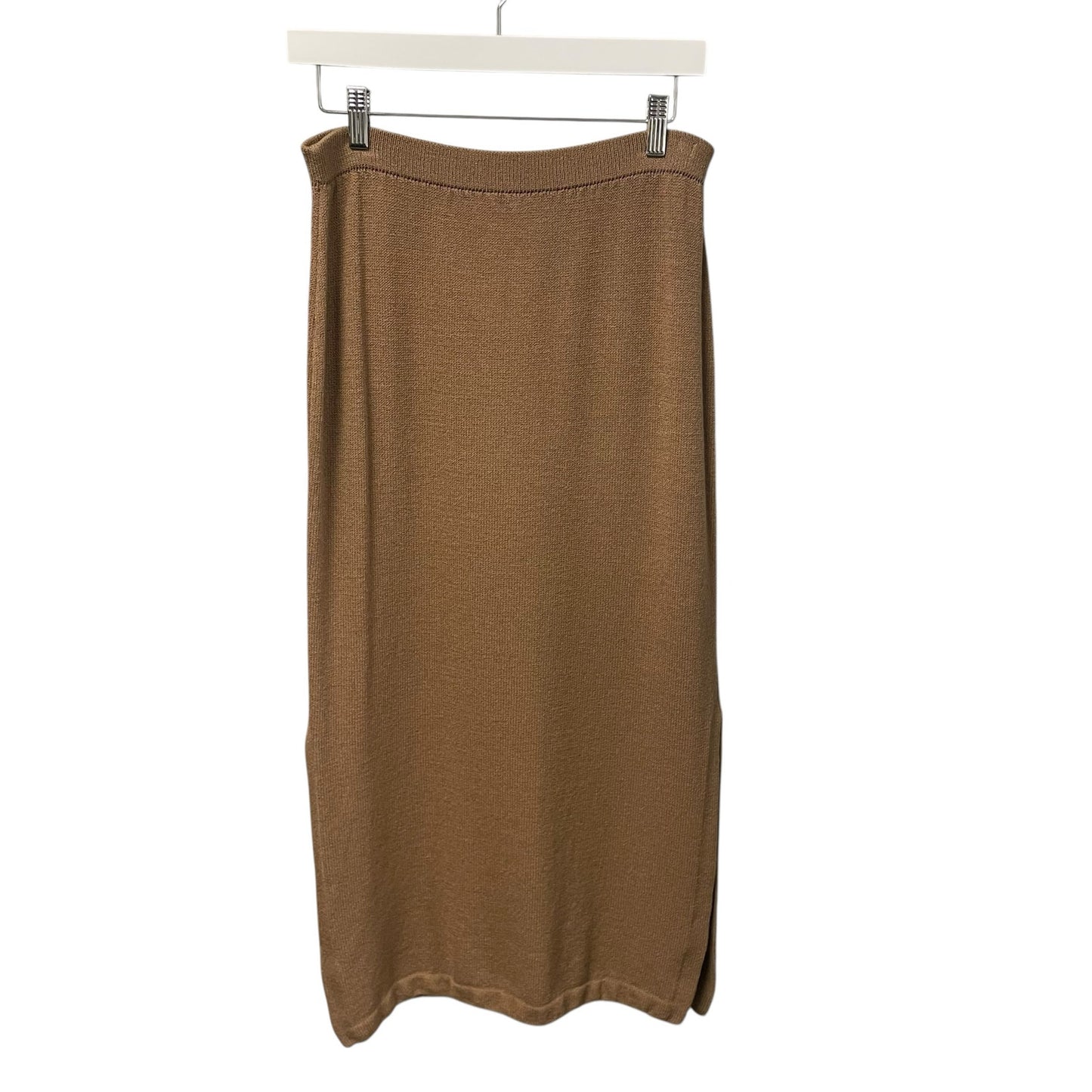 St. John Collection by Marie Gray Light Brown Santana Knit Long Skirt Womens 6