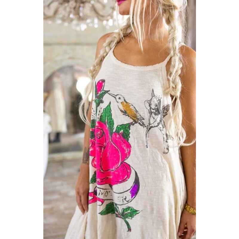 Magnolia Pearl Abbeyrosa Lana Tank Dress Moonlight Graphic Print One Size