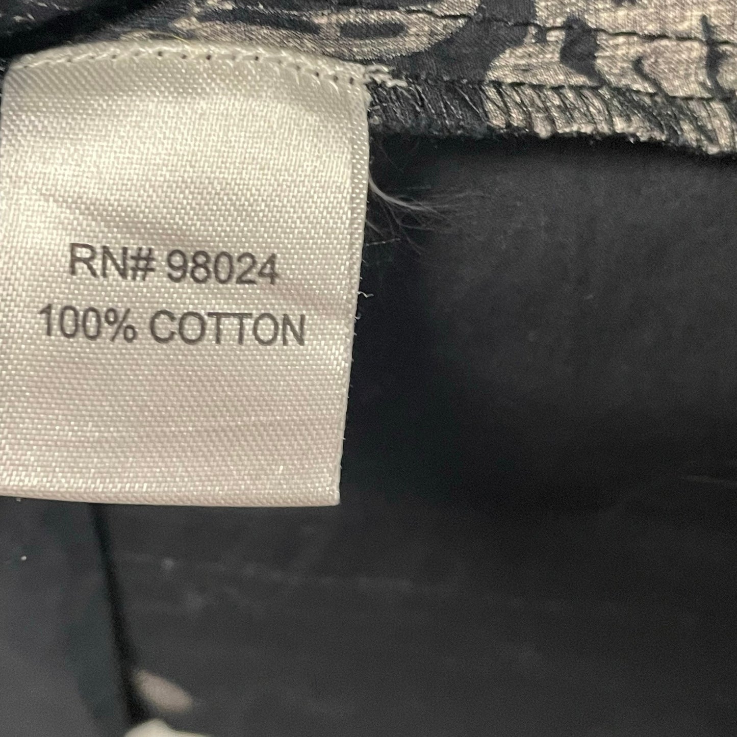Caroline Constas Split Neck Short Sleeve Black White Floral Print Mini Dress XS