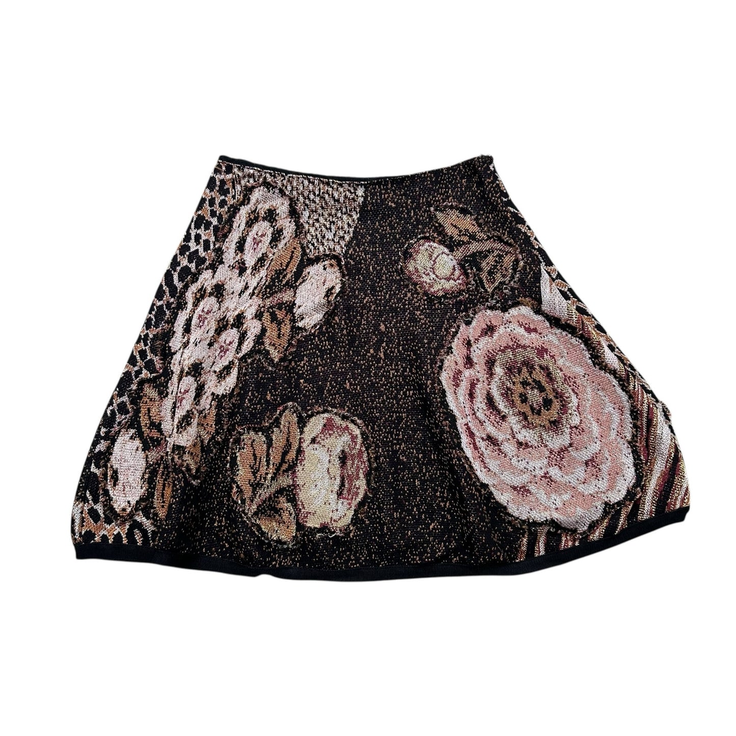 Cecilia Prado Rose Hips Floral Print Skater Mini Skirt Womens Petite Small