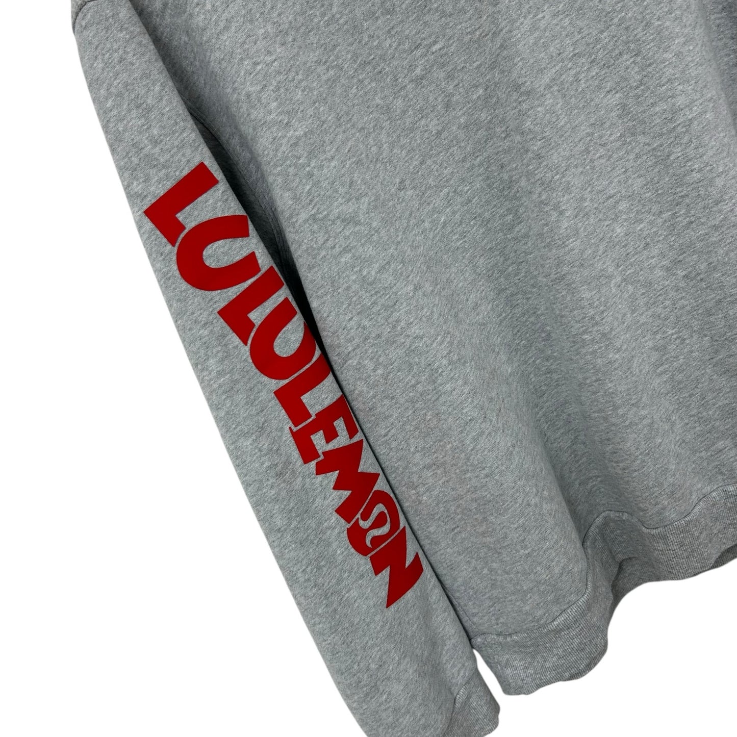 Disney x Lululemon Heathered Gray Red Steady State Crew Sweatshirt Mens Large