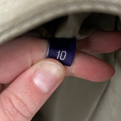 Ralph Lauren Collection Purple Label Cream Distressed Leather Jacket Womens 10