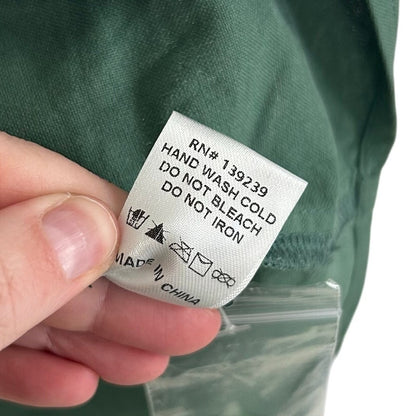 NWT Pomander Place Green 3/4 Sleeve Button Front Polly Mini Dress Womens Large