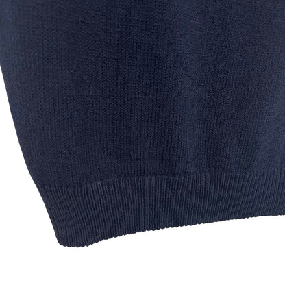 Vintage St. John White Label Santana Knit Navy Tank Top Womens Size P / US 2