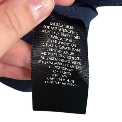 Alice + Olivia Navy Nina Cutout Fit & Flare Sleeveless Mini Dress Womens Size 6