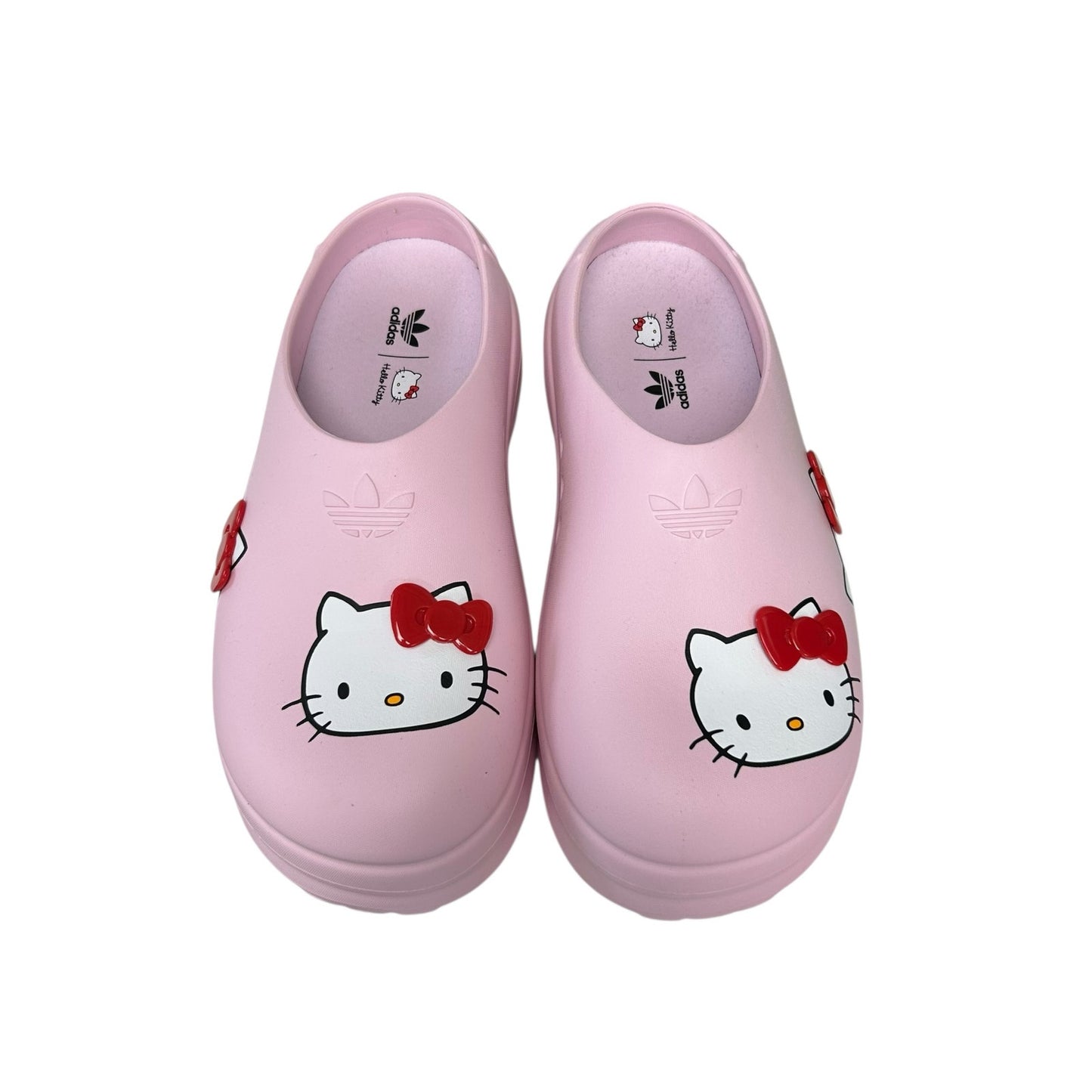 Adidas x Hello Kitty Pink AdiFom Stan Smith Slip On Platform Mules Womens Size 9