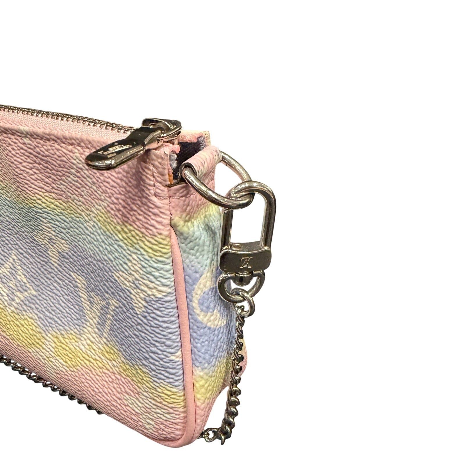 Louis Vuitton Monogram Escale Mini Pochette Monogram Pastel Multicolor Wristlet