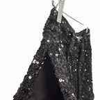 NWT Alice + Olivia Conry Sequin Cuff Short Black High Rise Womens Size 0