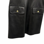 Alice + Olivia Marcella Faux Leather Sleeveless Dress Black Womens Size 4