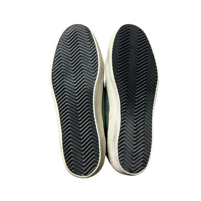 Golden Goose Mid Star Green Tan Suede Blue Star Lace Up Sneakers Womens 39 / 9