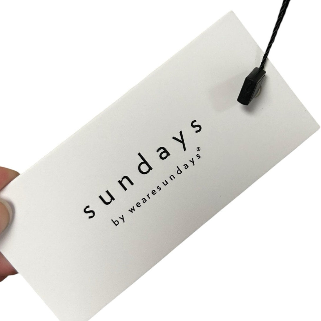 NWT Sundays by wearesundays Natural Waist Tie Knit Tank Tatum Dress Womens XS