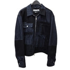 Alexander McQueen Mens Patchwork Denim Zip Up Jacket 58 Made In Italy Streetwear