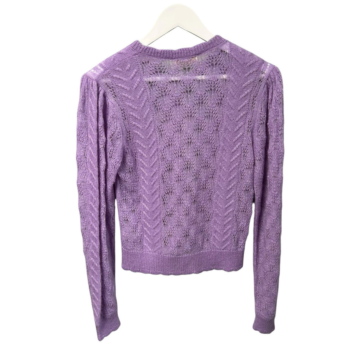 NWT Ulla Johnson Button Front Lavender Haley Cardigan Sweater Womens US 0/2