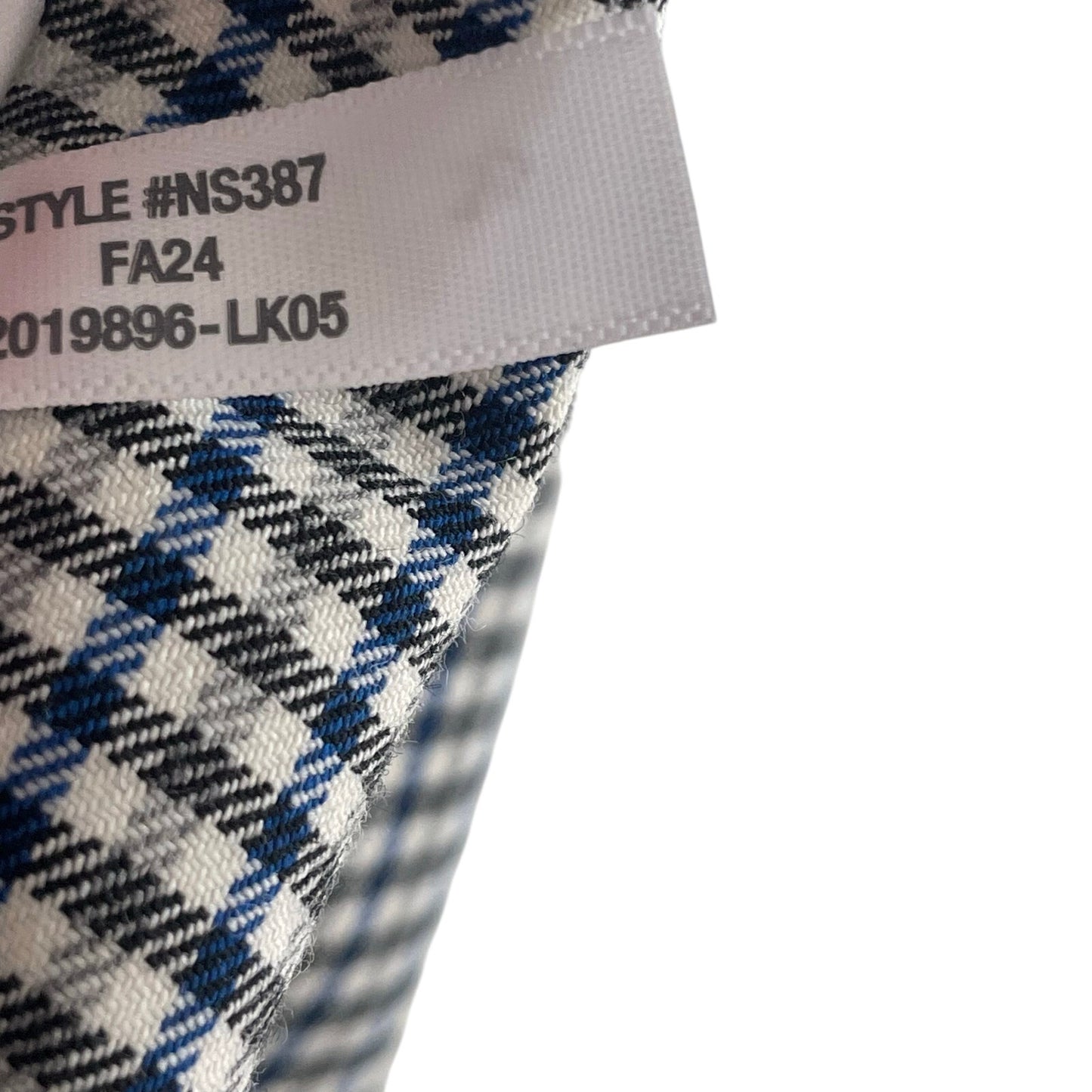 NWT Madewell The Kline Blazer Black Blue White Houndstooth Plaid Womens 0