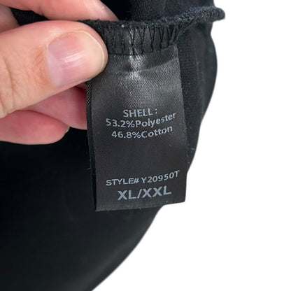 Pomander Place Black Easy Polo Swing 3/4 Sleeve Sweatshirt Womens Size XL / XXL