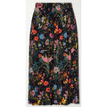 NWT Gucci Silk Pleated Midi Skirt Macro Floral Black Multi Size IT 36 / US 0