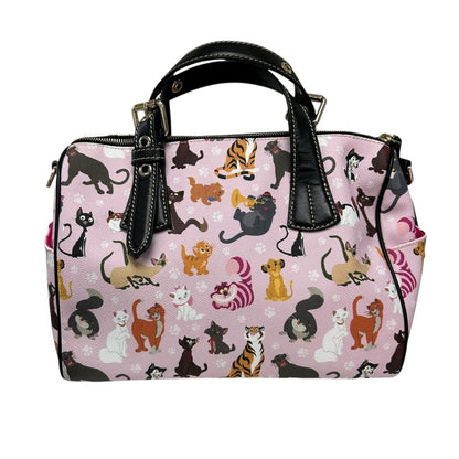 Dooney & Bourke 2019 Disney Cats Double Handle Leather Satchel Handbag