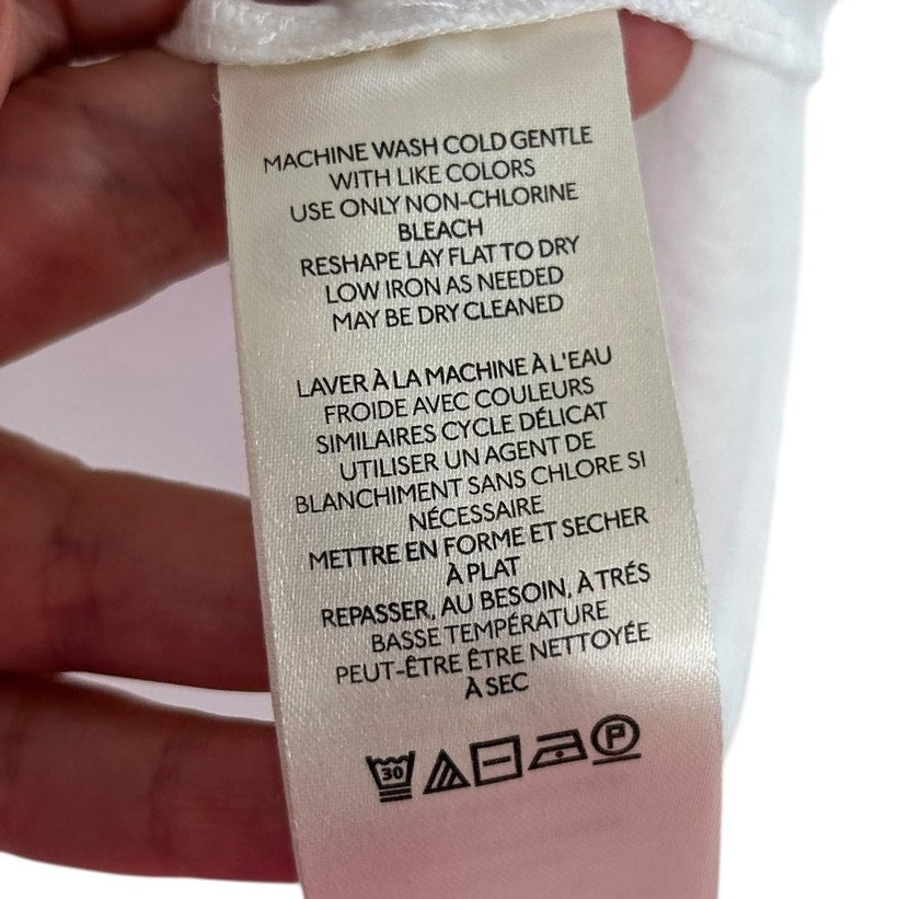 by Anthropologie Twofer Sweater Vest in Deep Mink and White Womens Size Medium