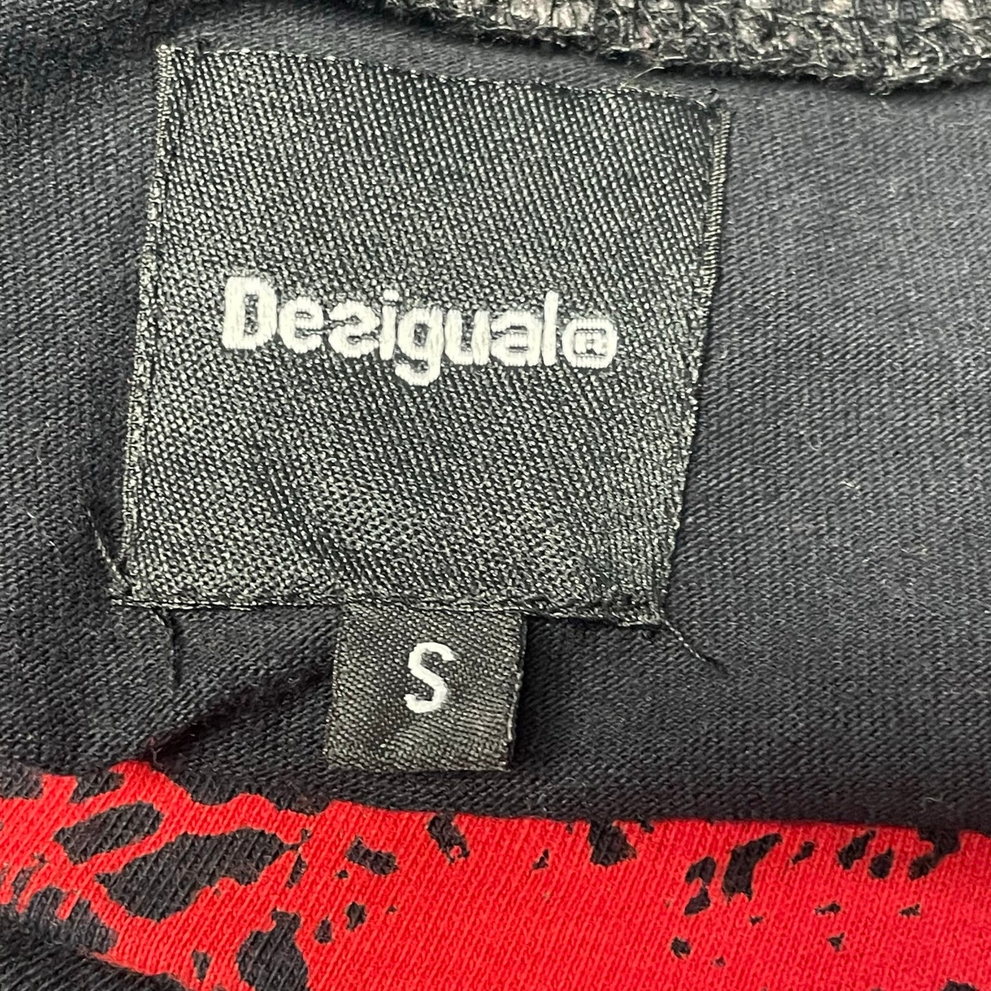 Y2K Desigual Pure Cotton Mixed Print Multicolor Pull On Skirt Womens Small