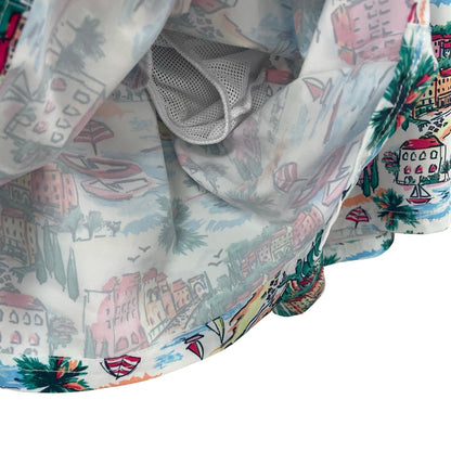 J. Crew Flex Swimwear Trunks Multicolor City Scene Print Mens Size XXL