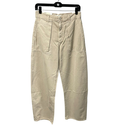 NWT AGOLDE Sefton Pant in Comb Cream Pure Cotton Womens Size 24