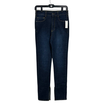 NWT Pilcro Ultra High Rise Five Pocket The Split Straight Denim Jeans Womens 26