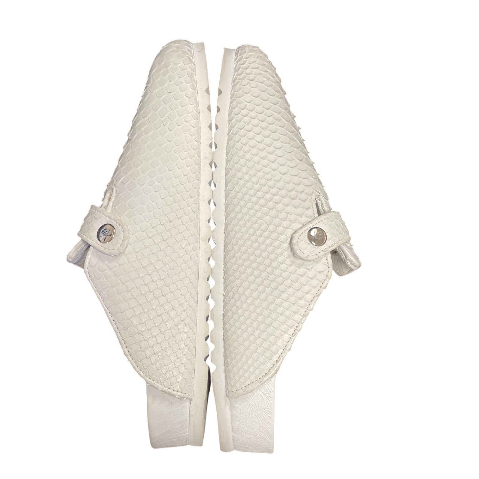 The Shoe Surgeon Luxe Mule in White Python Mens Size 8