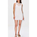 NWT Gucci Off White Cotton Macrame Sleeveless Mini Dress Womens 38 / US 2