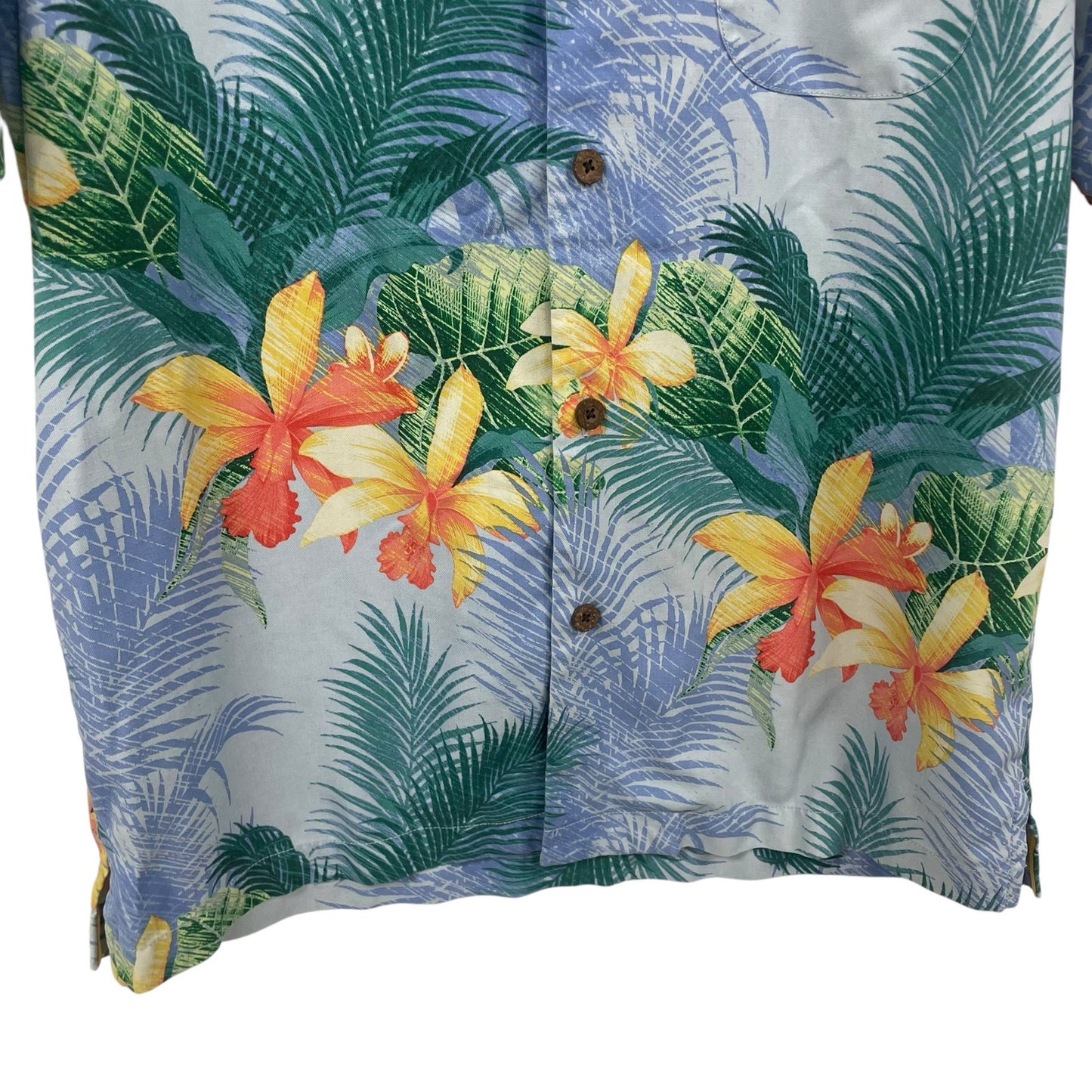 Tommy Bahama Shadows In Paradise IslandZone Camp Shirt Mens Medium