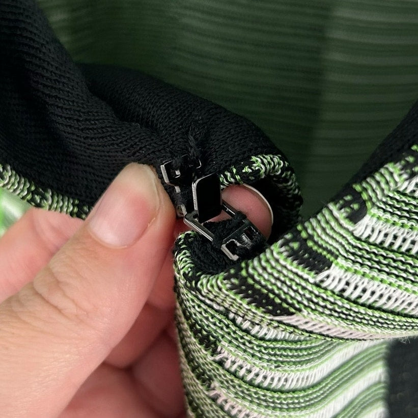 Ming Wang Green Black Long Sleeve Front Closure Abstract Print Jacket Womens 3X