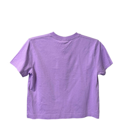 NWT Jacquemus Purple Short Sleeve Crewneck Camargue Cotton Top Womens X-Small