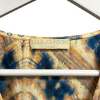 Ulla Johnson Fossil Peach Blue Zita Mixed Print Silk Tiered Ruffle Mini Dress 4