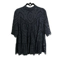 Zimmermann Harlequin Broderie Anglaise Cotton Top In French Navy Womens US 8