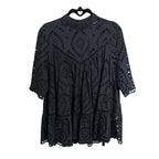 Zimmermann Harlequin Broderie Anglaise Cotton Top In French Navy Womens US 8
