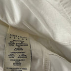 Alice + Olivia Jeans Maryann Tie Shoulder White Denim Mini Dress Womens Size 2