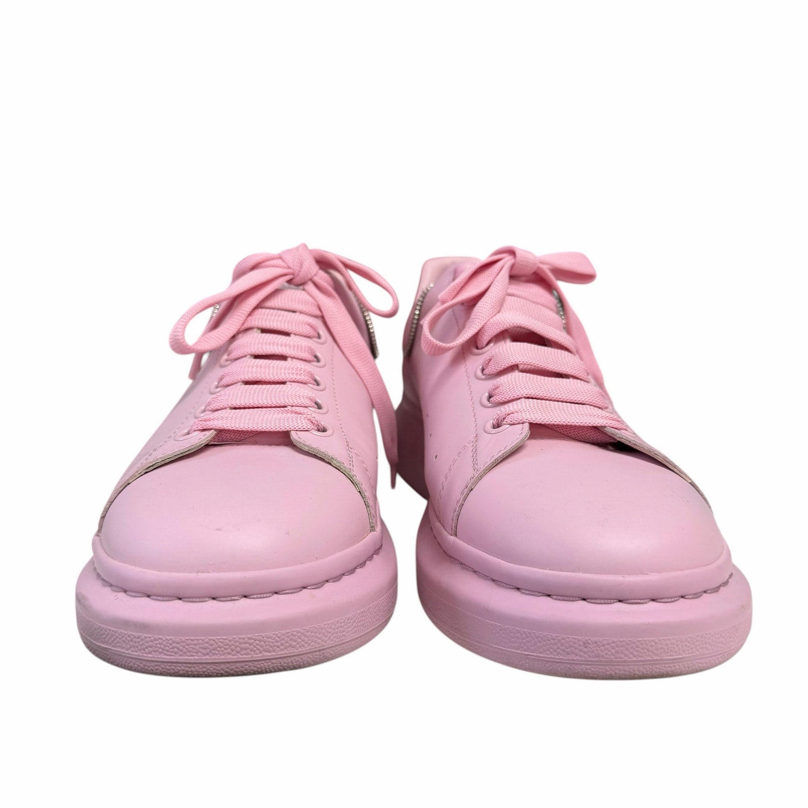 Alexander McQueen Zipper Tooth Oversized Sneaker Ice Pink Mens 45
