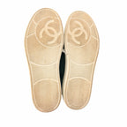 Chanel 2023 Interlocking CC Logo Sneakers Green Suede Womens 39 / US 9 Sporty