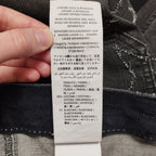 Stella McCartney Womens Frayed Star Crop Flared Jeans 27 US 2 Streetwear Grunge