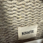 NWT Khaite Sly Top in Sepia Pure Cashmere Knit Stand Collar Cap Sleeves Size XS
