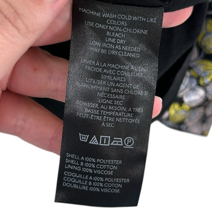 by Anthropologie Long-Sleeve Collared Twofer Flounce Mini Dress Womens Medium