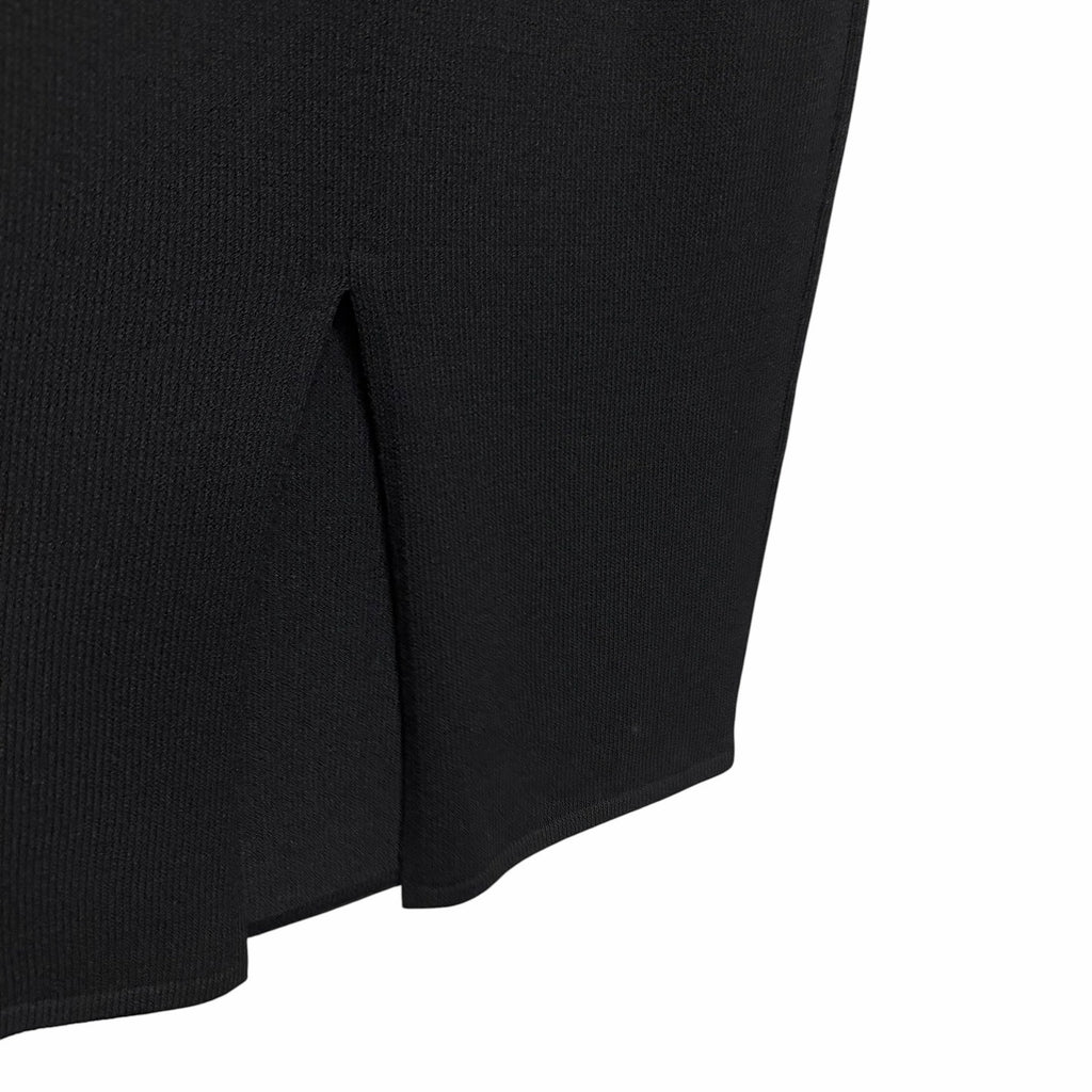 St. John Basics Santana Knit Pull On Maxi Skirt Black Womens Size 6