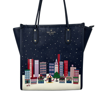 Kate Spade New York Ella Winter Wonders North South Double Handle Tote Bag