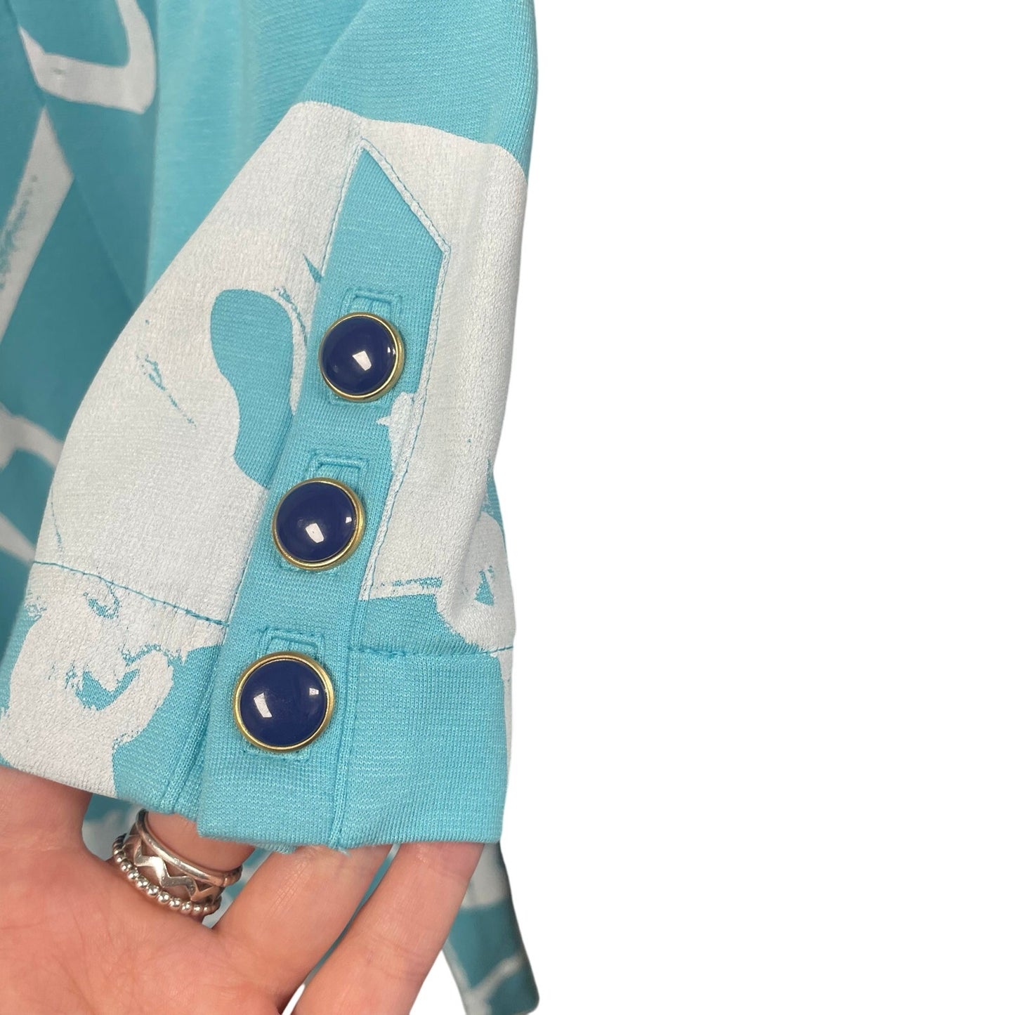 Lilly Pulitzer Jonah Shorely Blue Ball And Chain Posh Ponte Dress XS *NO BELT*