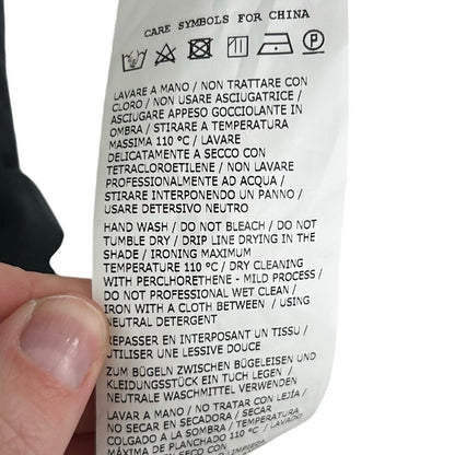 NWT Max Mara Leisure Black Zaira Knit Asymmetric Hem Blouse Womens US Small