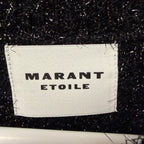 NWT Marant Etoile Black Metallic Tinsel Sayers Glitter Sweater Womens 34 / US 0